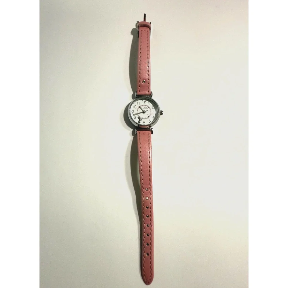 Vintage‎ MINNIE MOUSE Disney Watch Women's or Girls Pink New Battery Running